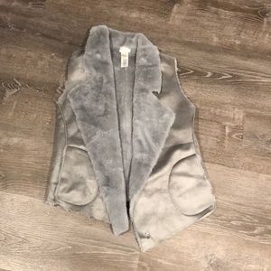 French connection faux fur vest